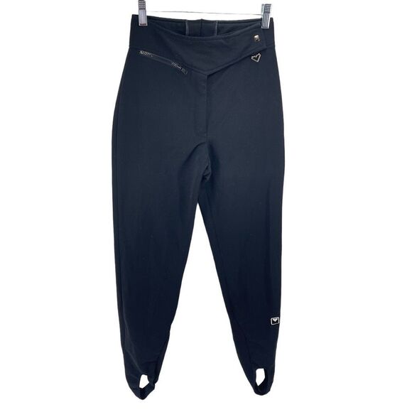 Obermeyer Other - Vintage Obermeyer Womens Stirrups Ski Pants Snow Wool Blend Stretch Black 6 6L